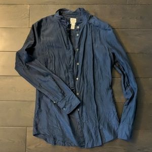 Jcrew silk/cotton shirt